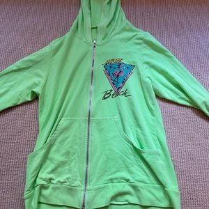 Lauren Moshi neon Miami zip up